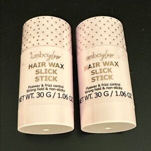 2 AmberGlow Hair Wax Slick Stick - Flyaway & Frizz Control
